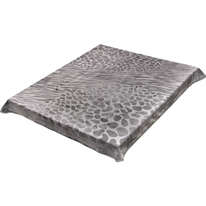 Плед акриловый выбитый лепка 200х240 см. Камушки серый 110-27-1