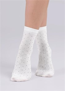 CLES Носки жен.L1002 market line хл+эл (25-белый) 85603