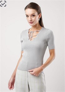 CLE Джемпер жен. 254436/167вп св.серый 48 85619