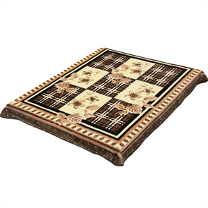 Плед акриловый гладкий 160х220 см. Решетка 026-3