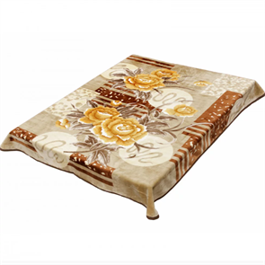 Плед акриловый облегченный 150х200 см. "340" Коричневый 013-1-3