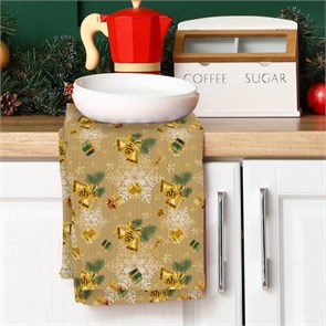 Полотенце вафельное Vse DOMA 45х60 см. 60320-1 Сказочное Рождество 60320-1-1