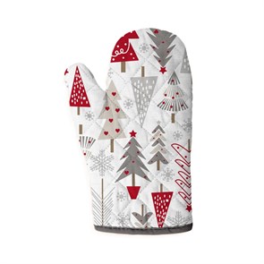 Прихватка-рукавица рогожка Vse DOMA 18х28 см. 60325-1 Зимняя сказка 60325-1-3