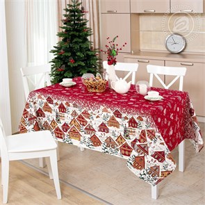 Скатерть Арт Дизайн рогожка 150х220 см. Новогодняя ночь 86016