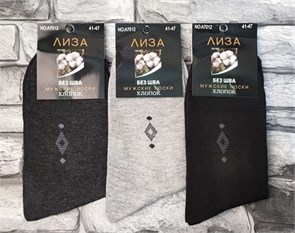 Носки муж.№7012-1  "Лиза" средние ассорти 12шт/уп 86110