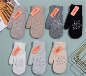 Варежки жен №8165 "Duss" 12шт/уп 541260-1