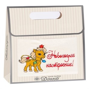 Полотенце из микрофибры 40х70 см. 1 шт. ОМФ-117 Новогоднее настроение ОМФ-117