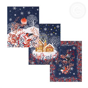 Набор полотенец Арт Дизайн рогожка 45х60 см. 2 шт. Колядки 86335