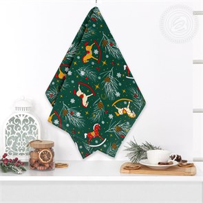 Полотенце Арт Дизайн рогожка 50х70 см. Лошадки 86342