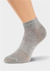 CLE Носки жен.S200 хл+эл укор (25-меланж серый) 86394