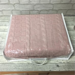 Вязаные покрывала EFOR (200*220) сухая роза S0292/05