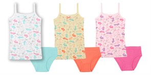 CAJ 3336 Комплект для девочки (майка, трусы) розовый (140)-72 ВГ 391803