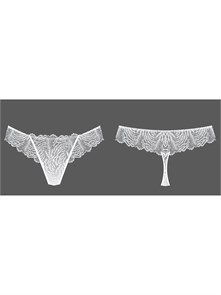 Плавки LSi_F_CRISTALLO_4528 String (40-Bianco) MNM 86856