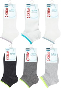 Носки жен. ACTIVE 12С-32СП 035 (25-т.серый) декор. резинка 260463