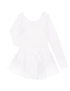 CAJ 4151 Купальник гимнастический для девочки белый (146)-76 БТ 366178