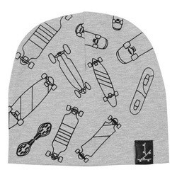 CH 8223-1 Шапка для мальчика (Серый меланж 48) 469032