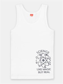 CSJB 20081-20 Майка для мальчика (Белый (134)-68) 551630