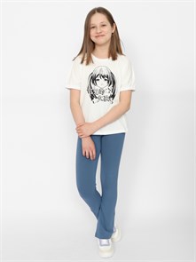 CSJG 63591-21-379 Футболка для девочки (Экрю (128)-64) 561353