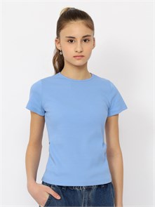 CSJG 63782-43-400 Футболка для девочки (Голубой (128)-64) 592433