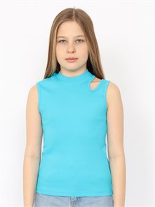 CSJG 63815-40-409 Топ для девочки (Бирюзовый (134)-68) 590605