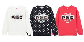 CWJG 62894-25-291 Джемпер модель "свитшот" для девочки (Малиновый (164)-84) 490196