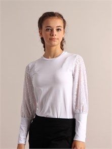 CWJG 63600-20 Джемпер для девочки (Белый (164)-84) 565160