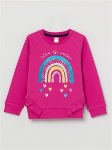 CWKG 62810-46-282 Джемпер модель "свитшот" для девочки (Фуксия (098)-56) 495347
