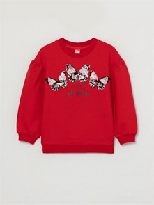 CWKG 62882-26-290 Джемпер модель "свитшот" для девочки (Красный (098)-56) 497828