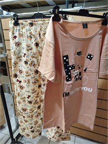 Комплект жен. PALMA большой разм. 56-58 брюки+футб 96492