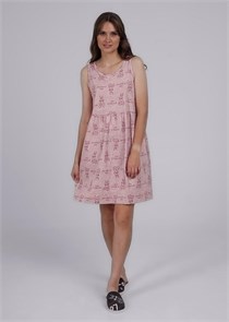 CLE LS25-1148 Сорочка ночн. жен. Сахарная вата (44-розовый/т.розовый) 97537