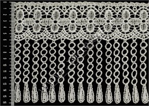 Гипюр Галерея HX G 502897-K/16milk молочный "цепочка" 68684 NSK HX G 502897-K/16milk