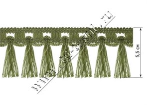 Бахрома QX Y003-14 зеленый QX Y003-14