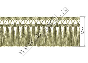 Бахрома QX Y002-65 зеленый QX Y002-65