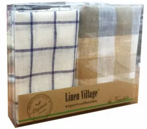 К-т полотенец 2-35х50 Linen Village кор ПВХ 71591