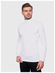 UOMO T-Shirt Dolcevita (L/XL-bianco) 71643-1