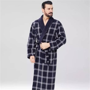 Халат махровый мужской с воротником "Мелек" 6XL, арт. М06 ХЦ-6XL-М06
