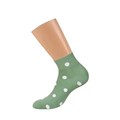 Носки ж. 4209 Trend (39-41-menta) с высокой резинкой в горошек Mini 82736 - фото 100443