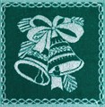 Салфетка махровая пестротканая 33х33 артикул С79-ЮА рис. 907, Колокольчики 84216 - фото 102431