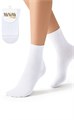 Носки ж. 1202 (35-38-Bianco) Cotone однотонный длин MNM 82108 - фото 103042