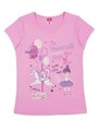 CAK 61906 Футболка для девочки розовый (110)-60 ВГ 379074 - фото 115037