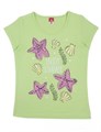 CAK 61906 Футболка для девочки салатовый (110)-60 ВГ 366334 - фото 115040