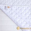Наматрасник непромокаемый СТЕГАНОЕ полотно на рез. по углам 200*200 Хлопковый край 69125 - фото 79226