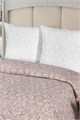 Комплект постельного белья "Миланика" поплин-жаккард евро Тирамису 6003-4 - фото 80587