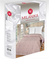 Комплект постельного белья "Миланика" поплин-жаккард евро Тирамису 6003-4 - фото 80588