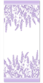 Полотенце пестротканое 30х70 артикул С125-ЮА рис. 7458, Веточки лаванды, вид сиреневый кристалл 7458-1 - фото 82257