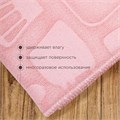 Коврик для сушки посуды с тиснением Василиса 38х50 см гл/кр розовый 71092 - фото 82285