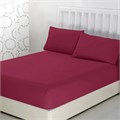 Простыня трикот 125 гр. на рез. (160х200х20+-2см) арт. Р013Т (Бордовый) Р013Т - фото 87913