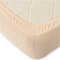 Простыня трикот 125 гр. на рез. (160х200х20+-2см) арт. Р013Т (Кремовый) Р013Т-21 - фото 88163