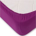 Простыня трикот 125 гр. на рез. (90х200х20+-2см) арт. Р010Т (Фиолетовый) Р010Т-15 - фото 88619