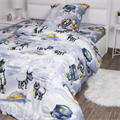 Комплект постельного белья "Миланика" бязь ясельная Город роботов 1100БА-2 - фото 91716